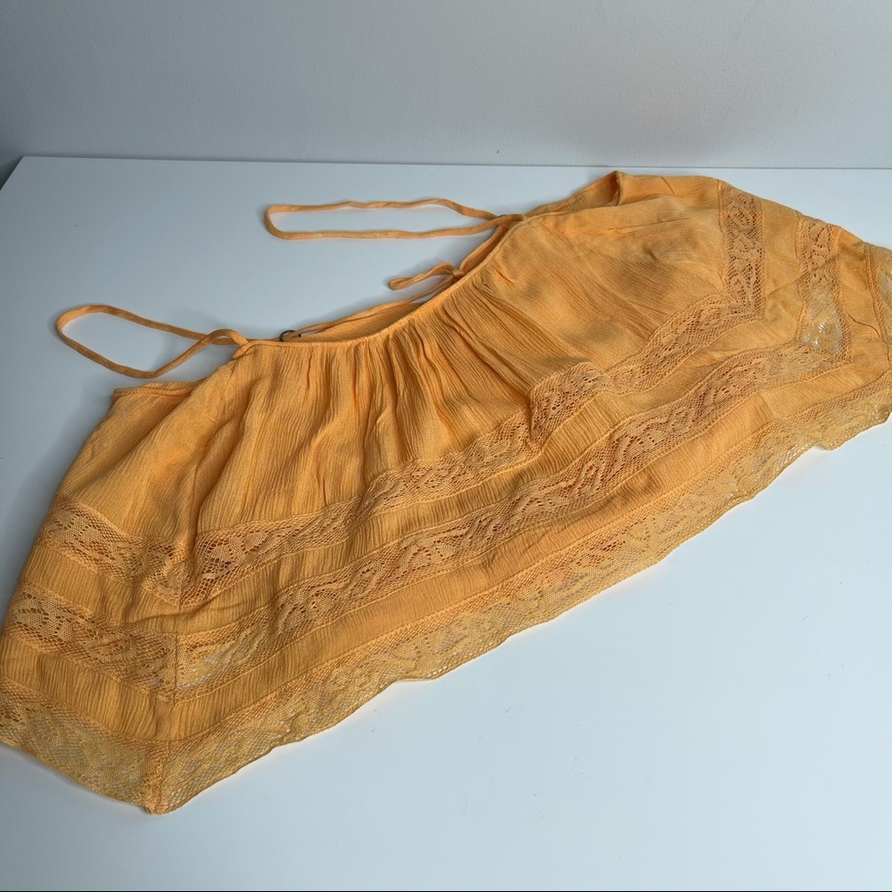 Free People Home Again Cami Crop Orange - Picture 4 of 8